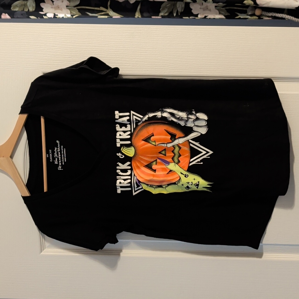 Torrid Black Halloween Trick or Treat  Shirt
